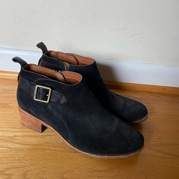 KorkEase Shoes Korkease Black Suede Ankle Booties Poshmark